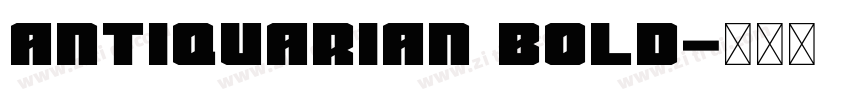 Antiquarian Bold字体转换
